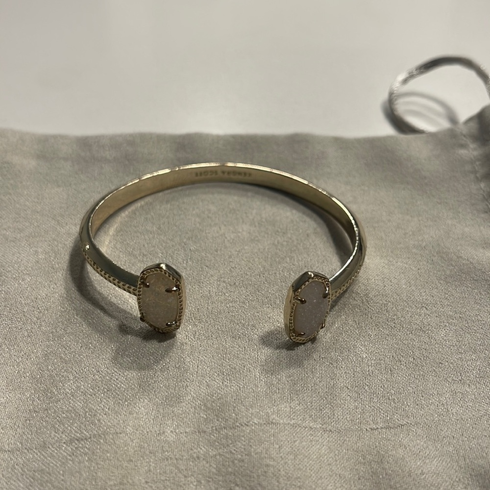 Kendra Scott Elton Cuff White Druzy
